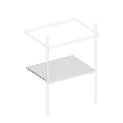 Полка для структур PRO 55, белая матовая