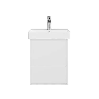 Тумба PRO подвесная 2 ящика 50, белая матовая