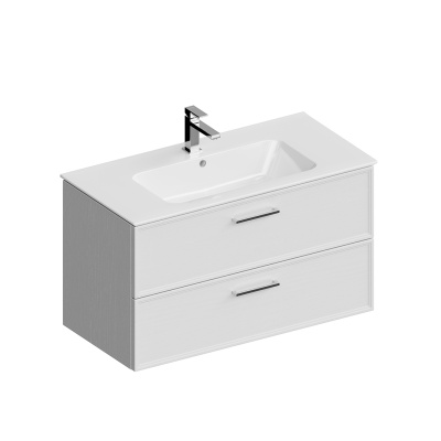 Тумба PIANO Classic подвесная 95, ясень белый матовая