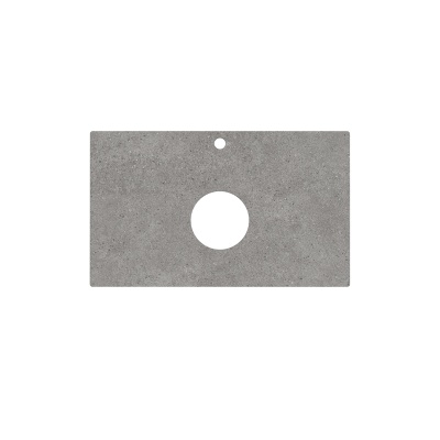 Столешница из керамогранита для накладных раковин, Фондамента 80 см, серый натуральный